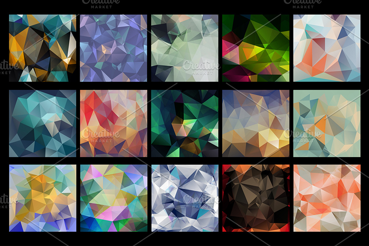 30 Geometric Backgrounds preview 2