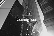 B&W Coming Soon Template, a Landing Page Template by earthquake (Thumbnail 1 of 3)