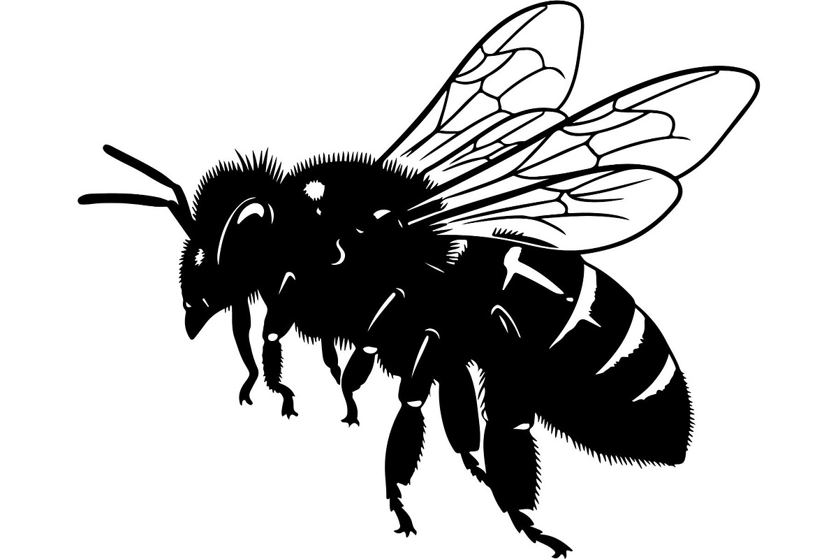 Bee Silhouette Bundle, a Background Graphic by Creativeshirt (Photo 10 of 18)