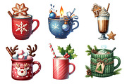 Christmas Coffee Sublimation Clipart, an Illustration by Daily.Designs (Thumbnail 2 of 5)