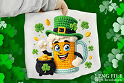 St. Patrick’s Day Crochet Beer Mug, an Illustration by Canvas Craft (Thumbnail 1 of 4)