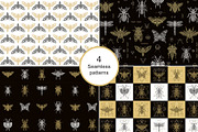 16 Insect symbols and 4 Patterns, an Outline Icon by Anna Smirnova (Thumbnail 8 of 12)