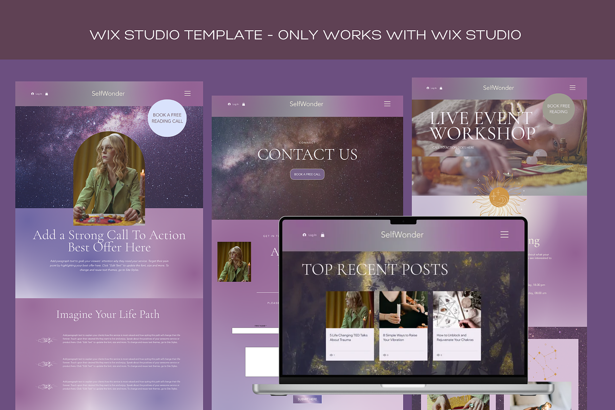 Astrology Website Mystic Template, a Wix Template by Deepa Template Studio (Photo 2 of 7)