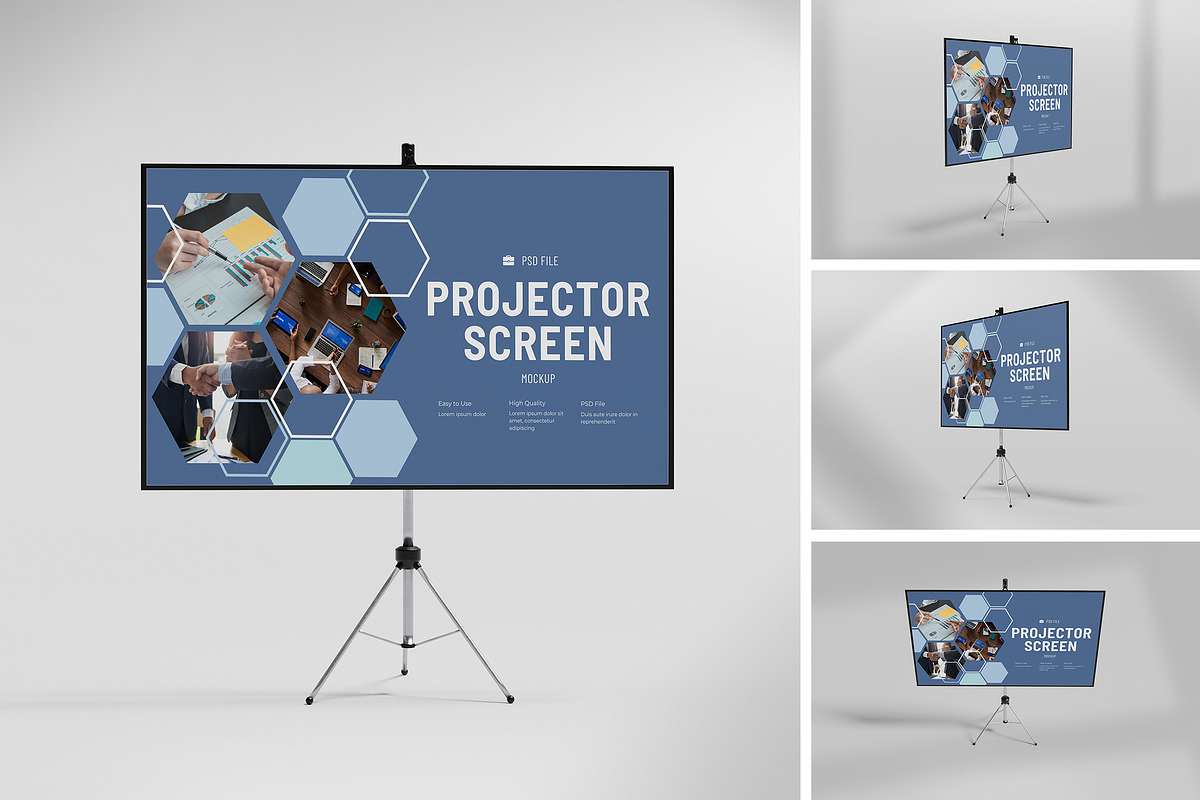 Projector Screen Mockup, a Wearable Device Mockup by xavier_studio (Photo 1 of 5)