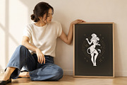 Leo Zodiac Goddess Wall Art, a Person Illustration by Vasya Kobelev (Thumbnail 7 of 7)