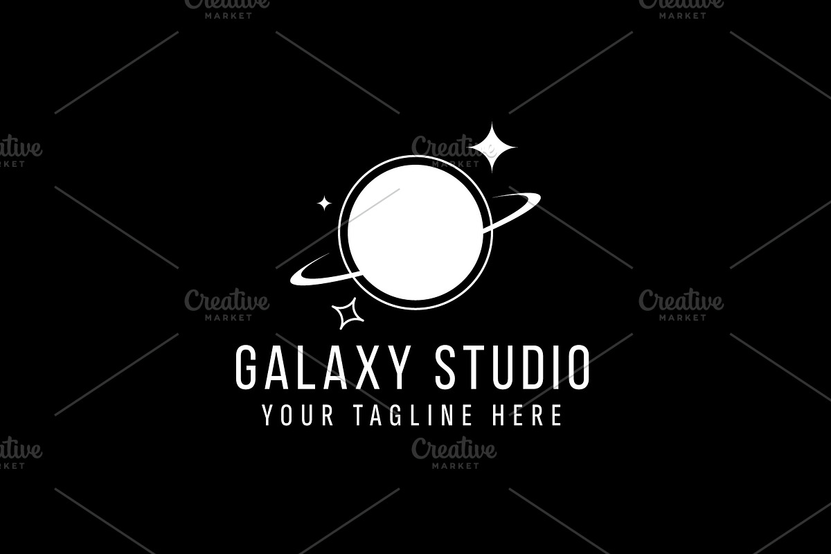 Galaxy logo vector icon illustration, a Branding & Logo Template by Dyn Studio