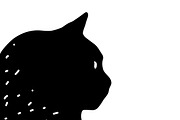 Cat svg, Funny Cats Vector Cut Files, an Animal Illustration by Watercolor_Vector Graphic (Thumbnail 4 of 25)