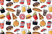 Fastfood set, a Food Illustration by YuliaBiser (Thumbnail 2 of 4)
