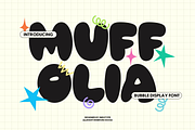 MUFFOLIA - Playful Bubble Font, a Sans Serif Font by Indotype Foundry (Thumbnail 1 of 8)