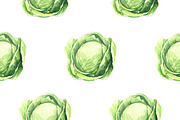 Green Vegetables watercolor big set, a Food Illustration by wedraw (Thumbnail 4 of 7)