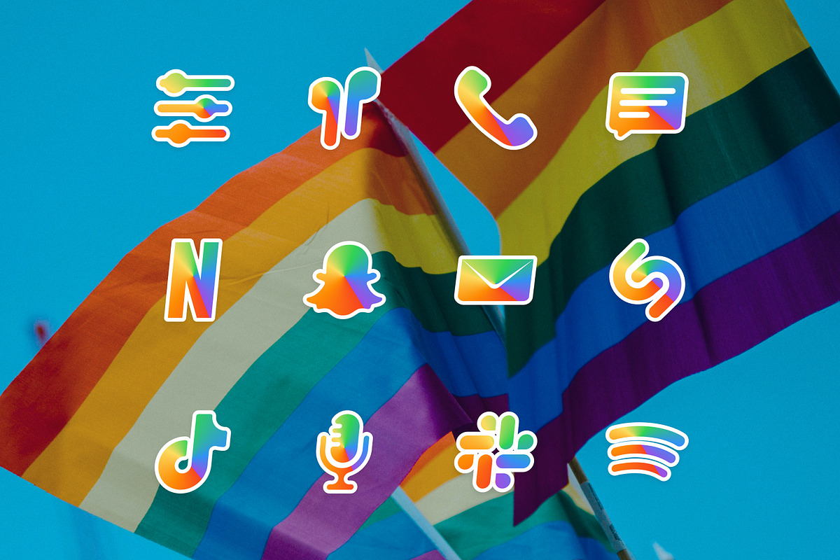 iOS 15 LGBT & Pride Icons for iPhone, an Icon by FerdiCildiz (Photo 4 of 4)