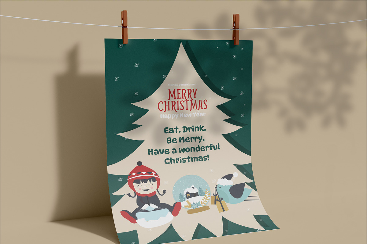Christmas Card Templates & Elements, a Card Template by Uncarving (Photo 7 of 11)