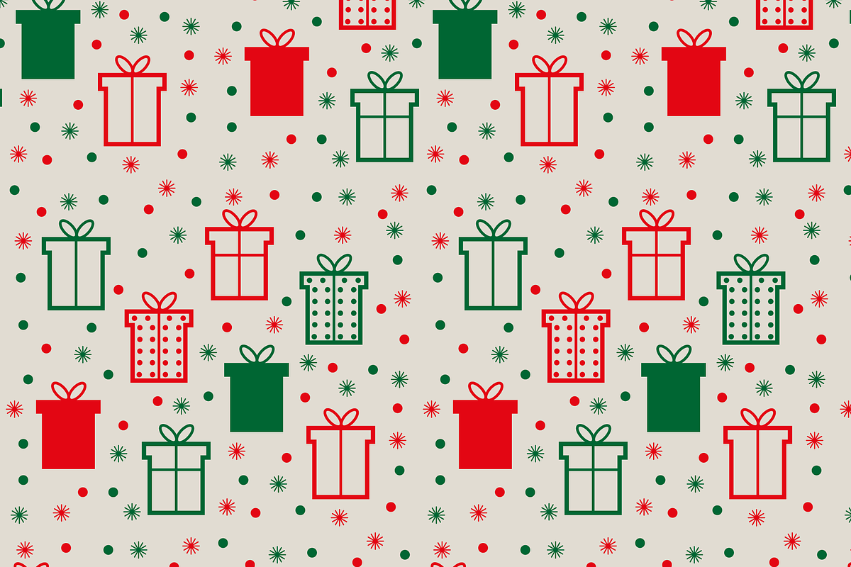 Seamless Holiday Pattern with Gift, a Texture Illustration by JYa_Design
