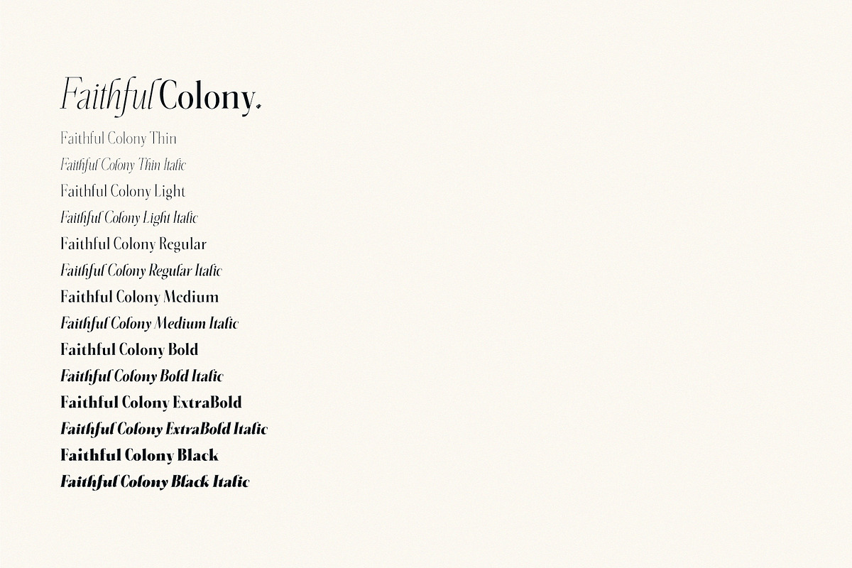 Faithful Colony - Elegant Serif, a Serif Font by creativemedialab (Photo 11 of 13)