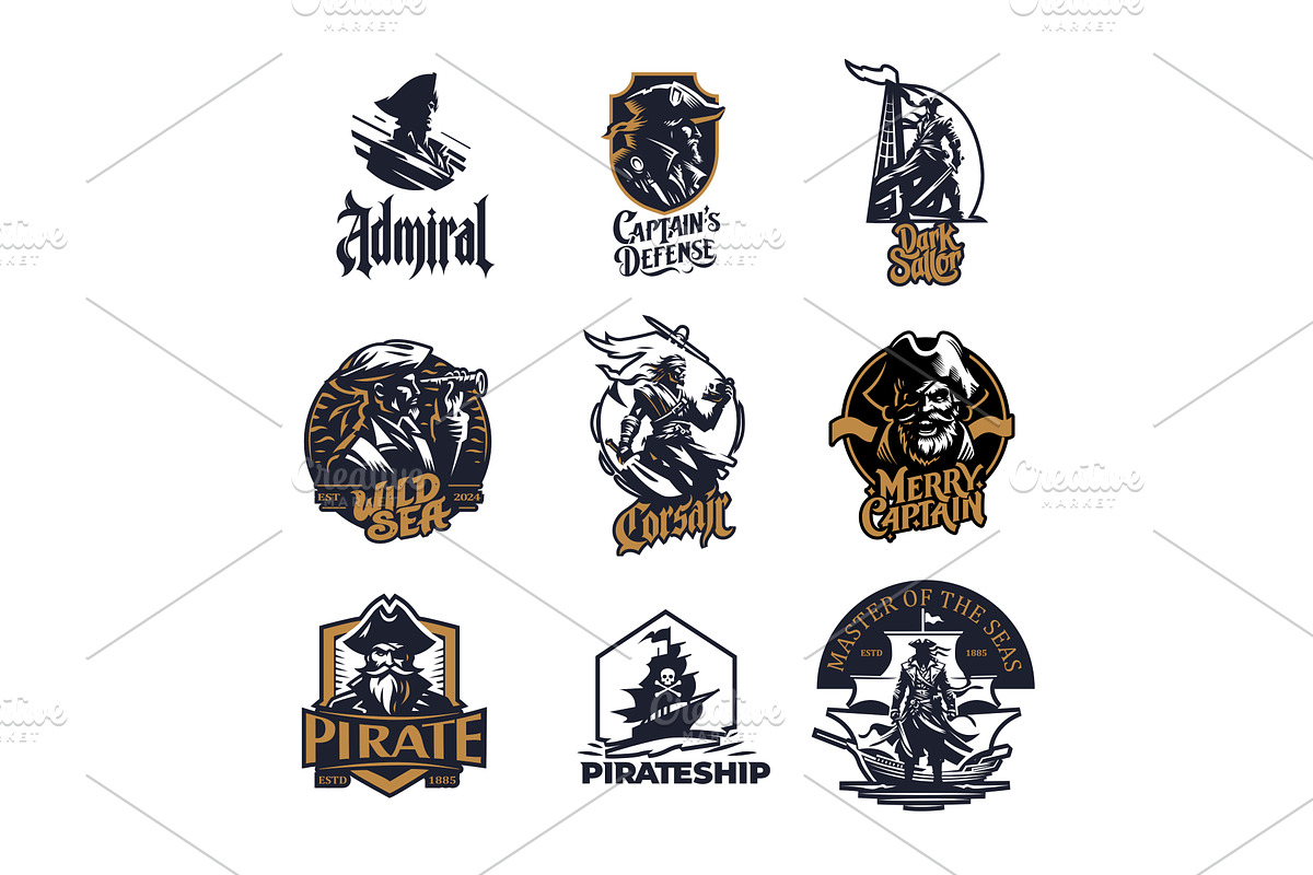 lustrate a cartoon-style pirate ship, a Person Illustration by Masterlevsha