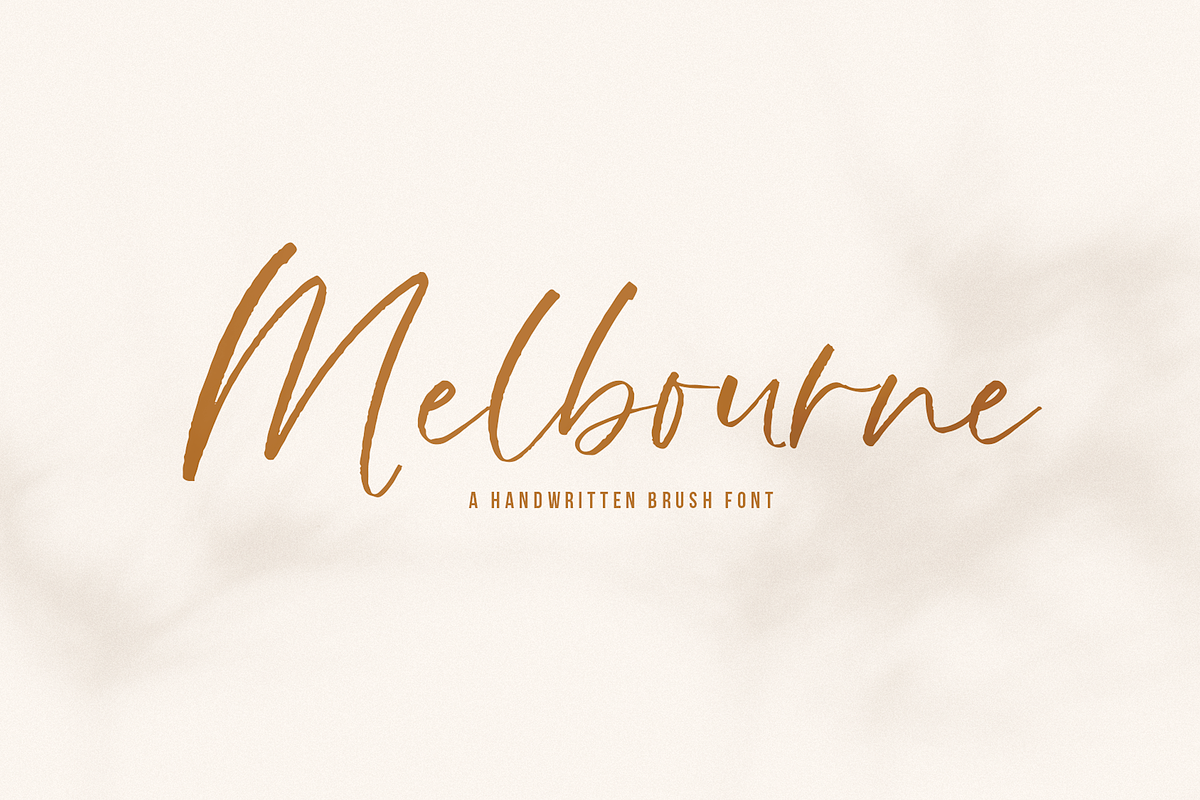 Melbourne | Handwritten Script Font
