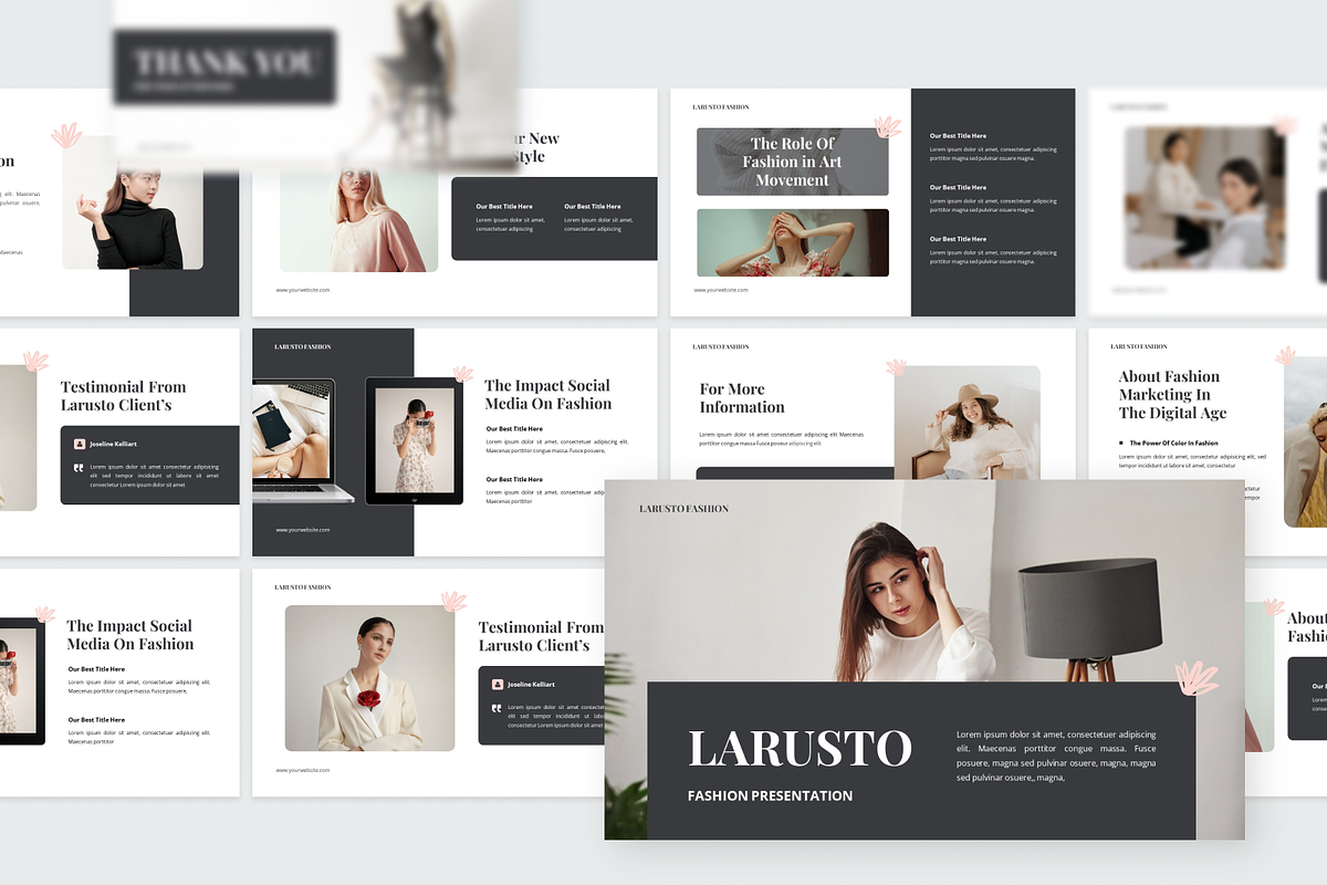 Larusto - Fashion Keynote, a Presentation Template by SquidPixey (Photo 4 of 6)