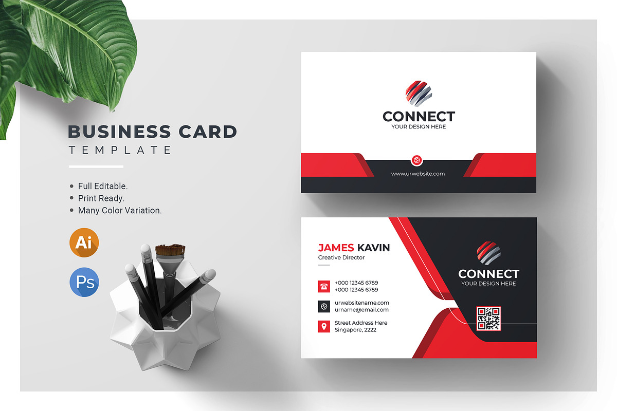 Modern Business Card Template, a Business Card Template by BdThemes (Photo 1 of 4)