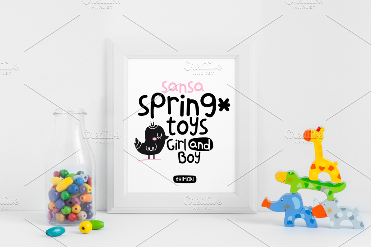 SansaKid.Baby.Kids.Childrens.font preview 3