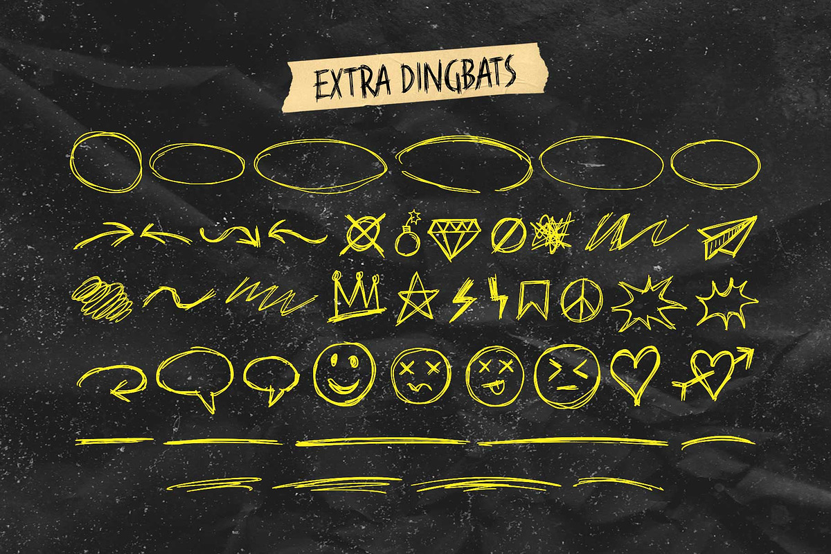 Against Madness - Scribble font, a Handwritten Font by Arterfak Project (Photo 12 of 12)