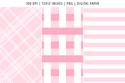 Light Pink Stripes Digital Paper, a Pattern Graphic by Snapybiz (Thumbnail 3 of 5)