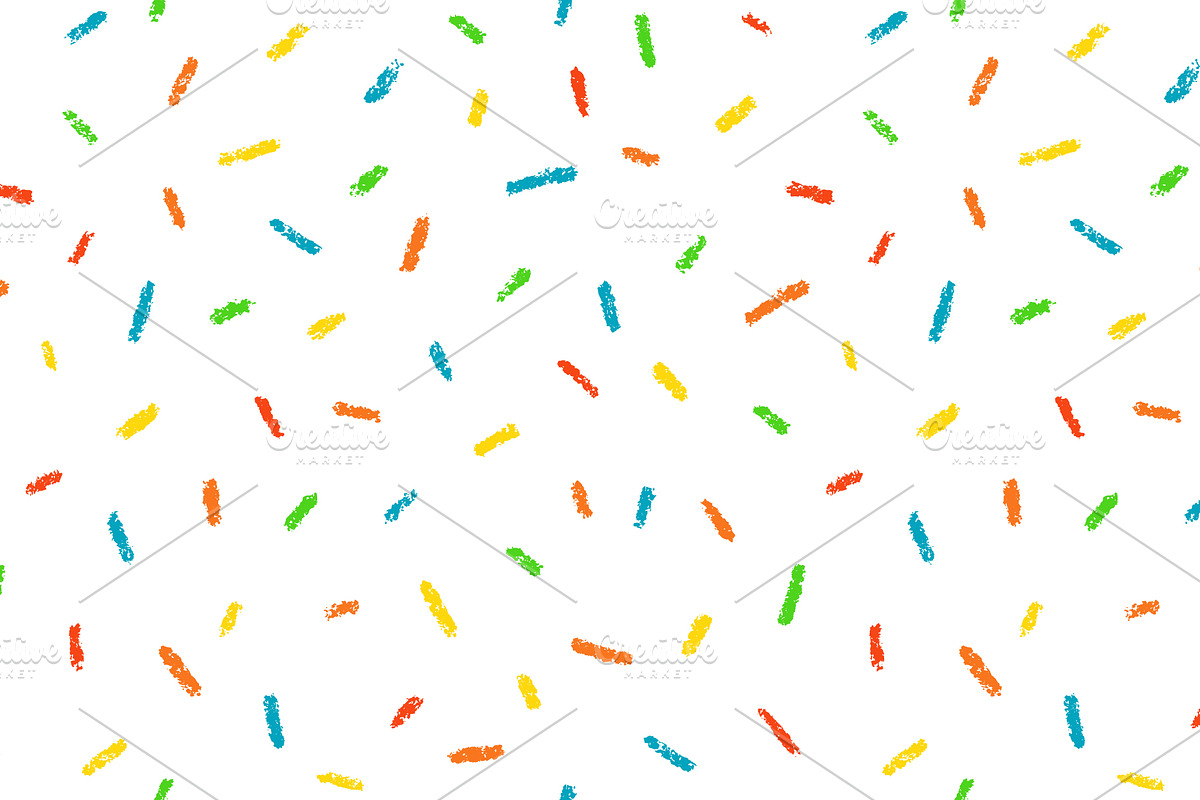 Crayon Donut Seamless Pattern, a Pattern Graphic by Elena Pimukova (Photo 1 of 3)