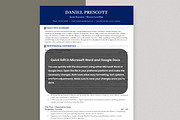 ATS Resume Template | Modern CV Word, a Resume Template by Anjum Ilyas (Thumbnail 3 of 7)