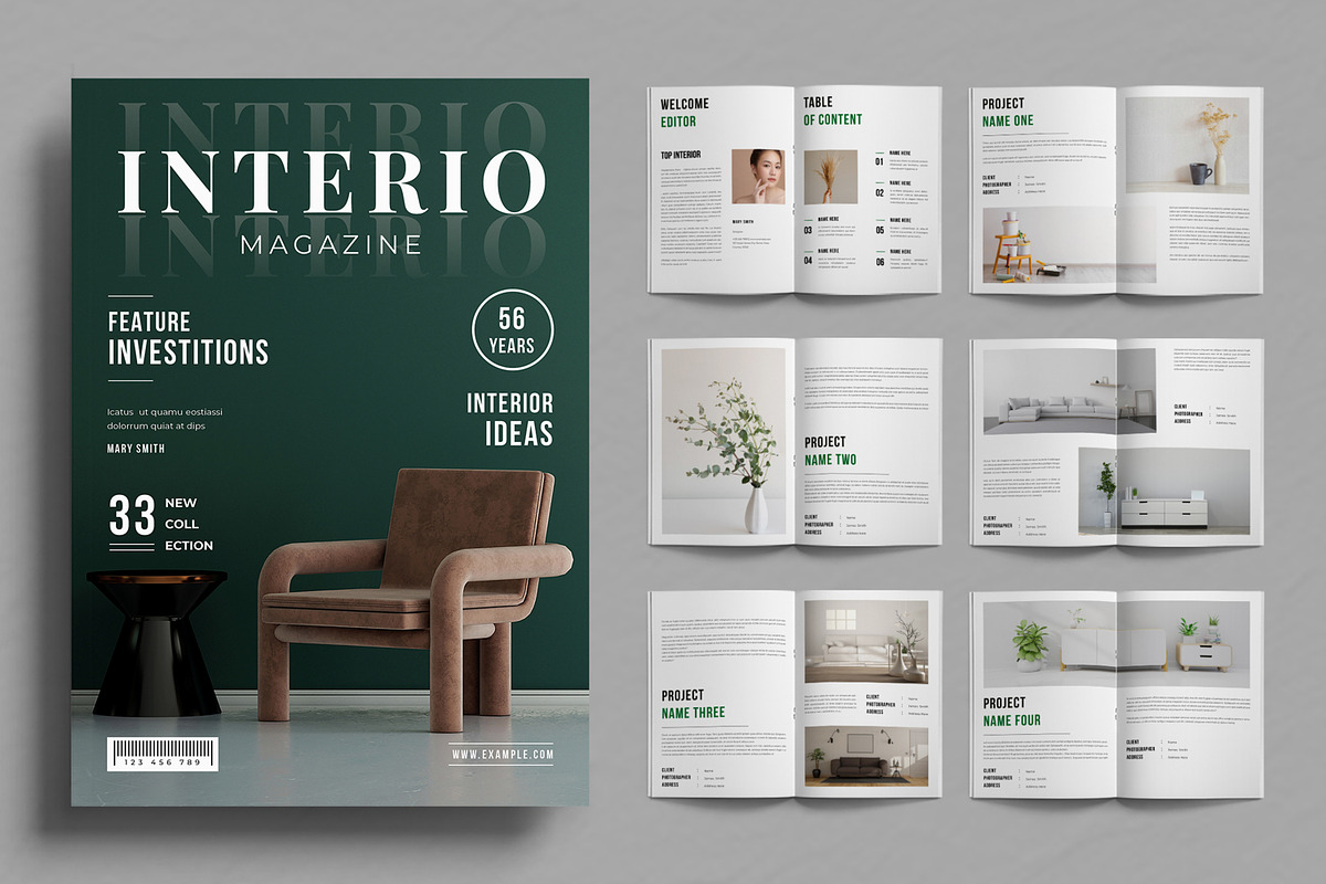 Interior Home Decoration Magazine, a Magazine Template by ContestDesign (Photo 1 of 3)