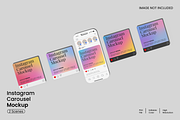 Instagram Carousel Mockup, a Packaging Mockup by Unerispace (Thumbnail 1 of 4)