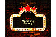 Light frame shining retro billboard, an Illustration by Aromeo (Thumbnail 2 of 2)