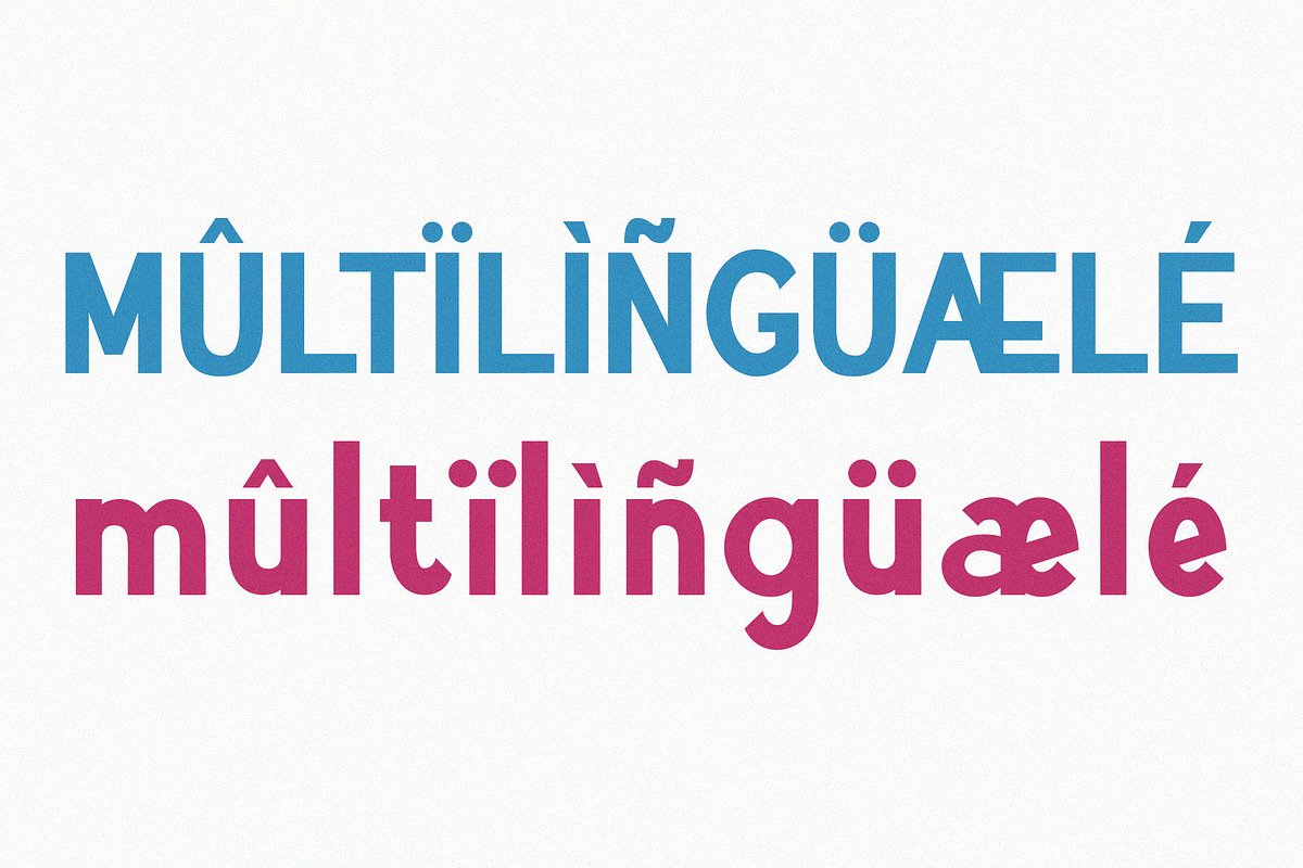 Numplher Ligature Sans-Serif, a Sans Serif Font by Font Kingdom (Photo 6 of 6)