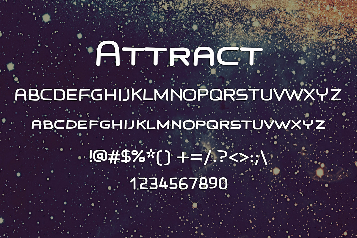 ATTRACT FONT preview 2