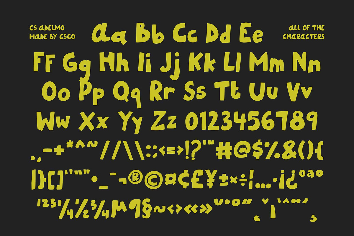 CS Adelmo – Playful Font, a Handwritten Font by Craft Supply Co. (Photo 8 of 8)
