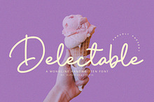 Delectable - Handwritten Font
