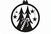 Christmas Laser Cut Ornament Bundle, a Graphic by musafir_fashion (Thumbnail 6 of 16)
