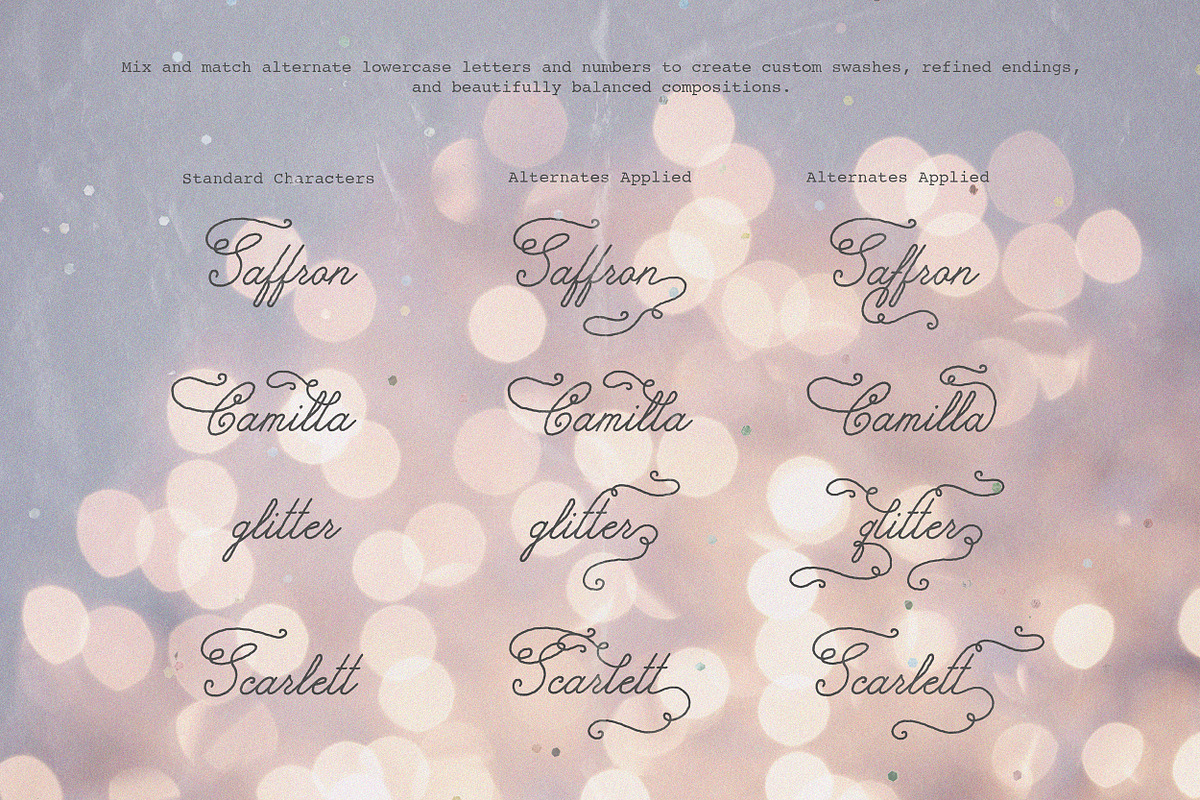 Hour of Dew | Romantic Swash Script, a Script Font by AnMark (Photo 10 of 17)