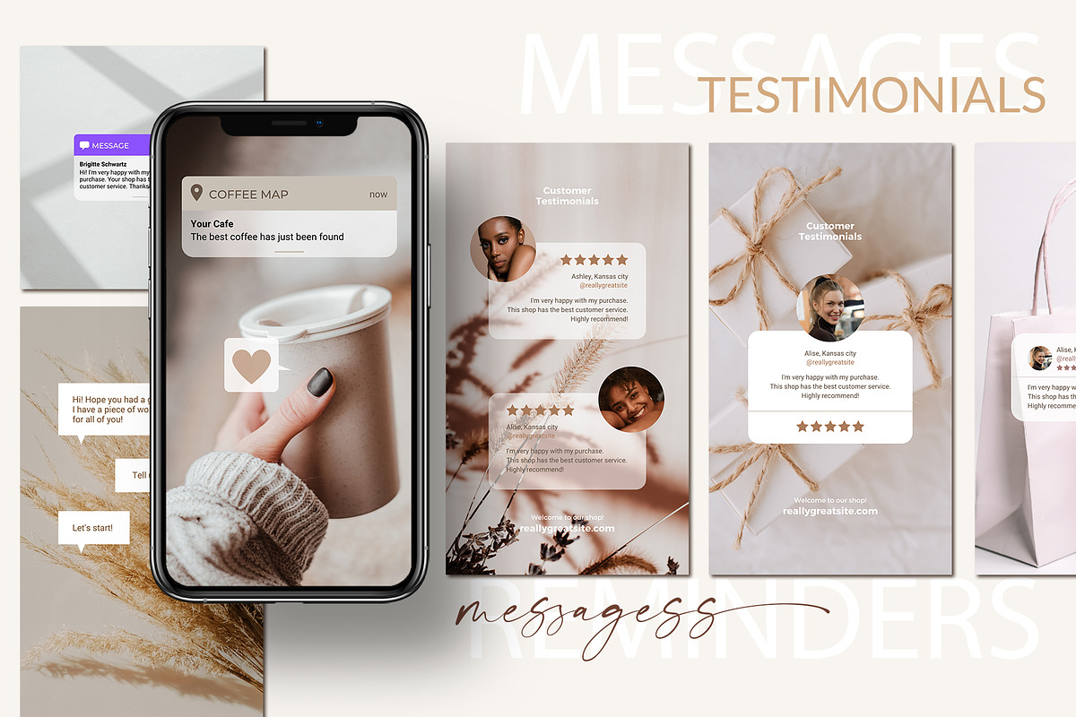 Reminders Canva Templates BUNDLE, a Social Media Template by ilonitta (Photo 8 of 14)