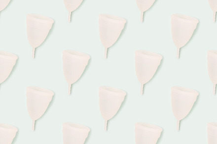 Pattern made of menstrual cups, a Health & Medical Photo by rorygez fresh