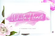 White Heart Font, a Script Font by Ivan Rosenberg (Thumbnail 1 of 11)