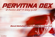 Pervitina Dex -2 fonts-, a Sans Serif Font by deFharo (Thumbnail 1 of 7)