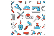Seamless tools pattern, a Background Graphic by AlexZeL (Thumbnail 3 of 3)