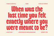 Times Avental Font, a Serif Font by Marvadesign (Thumbnail 10 of 12)