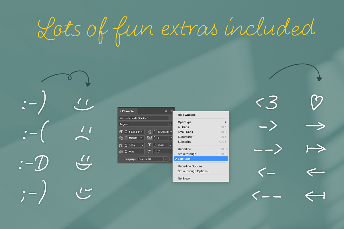 LiebeHeide Fineliner, a Handwritten Font by LiebeFonts (Photo 11 of 13)