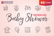 Baby Shower - Hand Drawn Icons, an Icon by Good Stuff No Nonsense (Thumbnail 1 of 7)