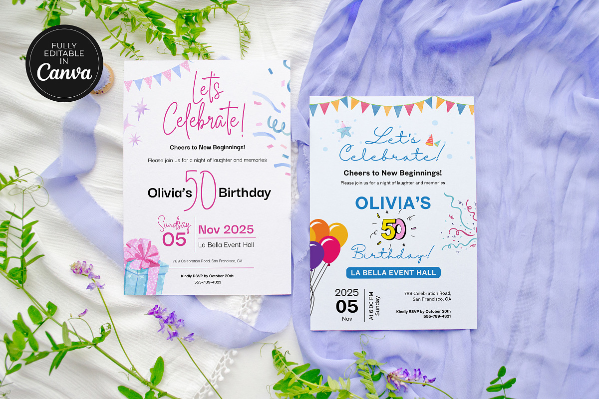 Let's Celebrate Invitation Template, an Invitation Template by Snapybiz (Photo 3 of 8)