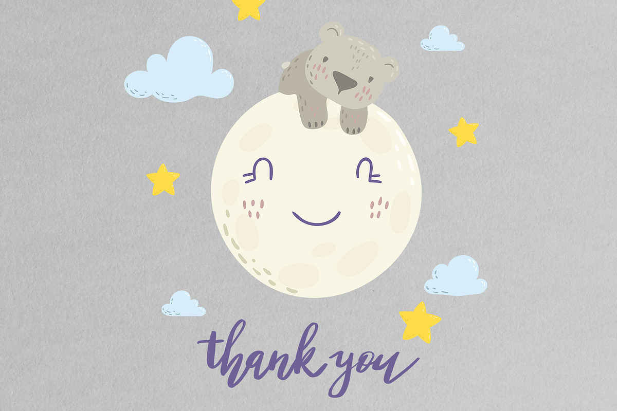 Good night. Cute bears collection., an Animal Illustration by Kate Art (Photo 14 of 14)