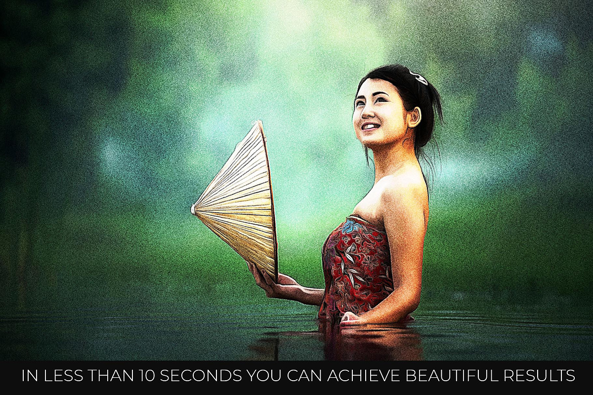 Airbrush Poster Photoshop Action, an Action Add-On by Dene Studios (Photo 3 of 15)