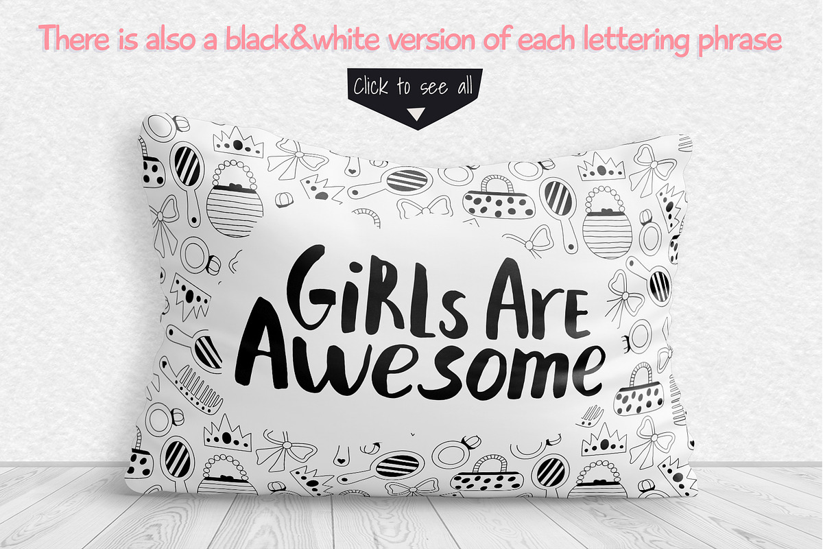 Nursery for a girl-Clipart&Lettering, an Animal Illustration by Truefiesta (Photo 5 of 8)