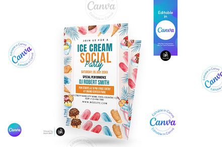 Ice Cream Social Flyer