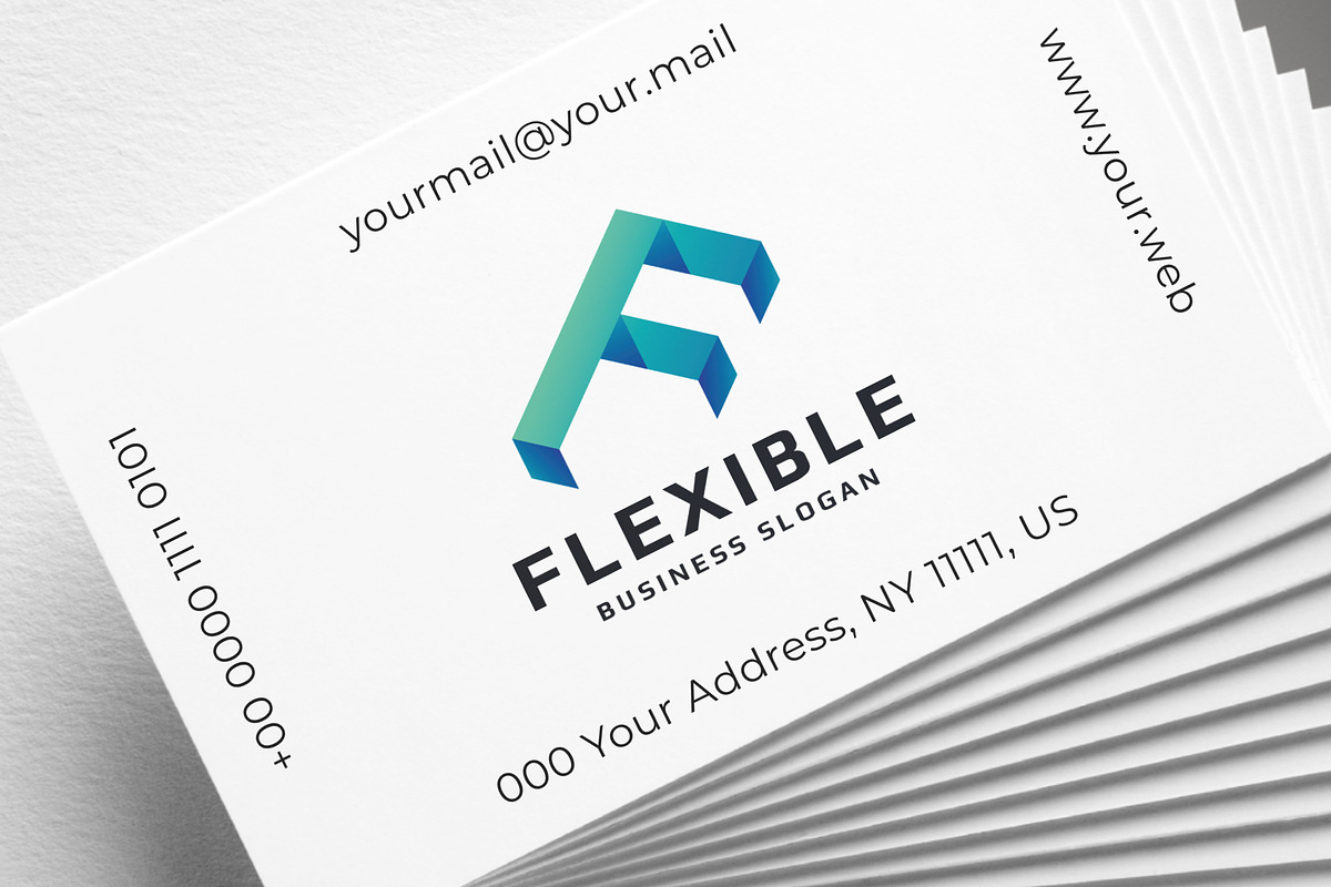Flexible Letter F Logo, a Branding & Logo Template by Design_Planet (Photo 3 of 4)